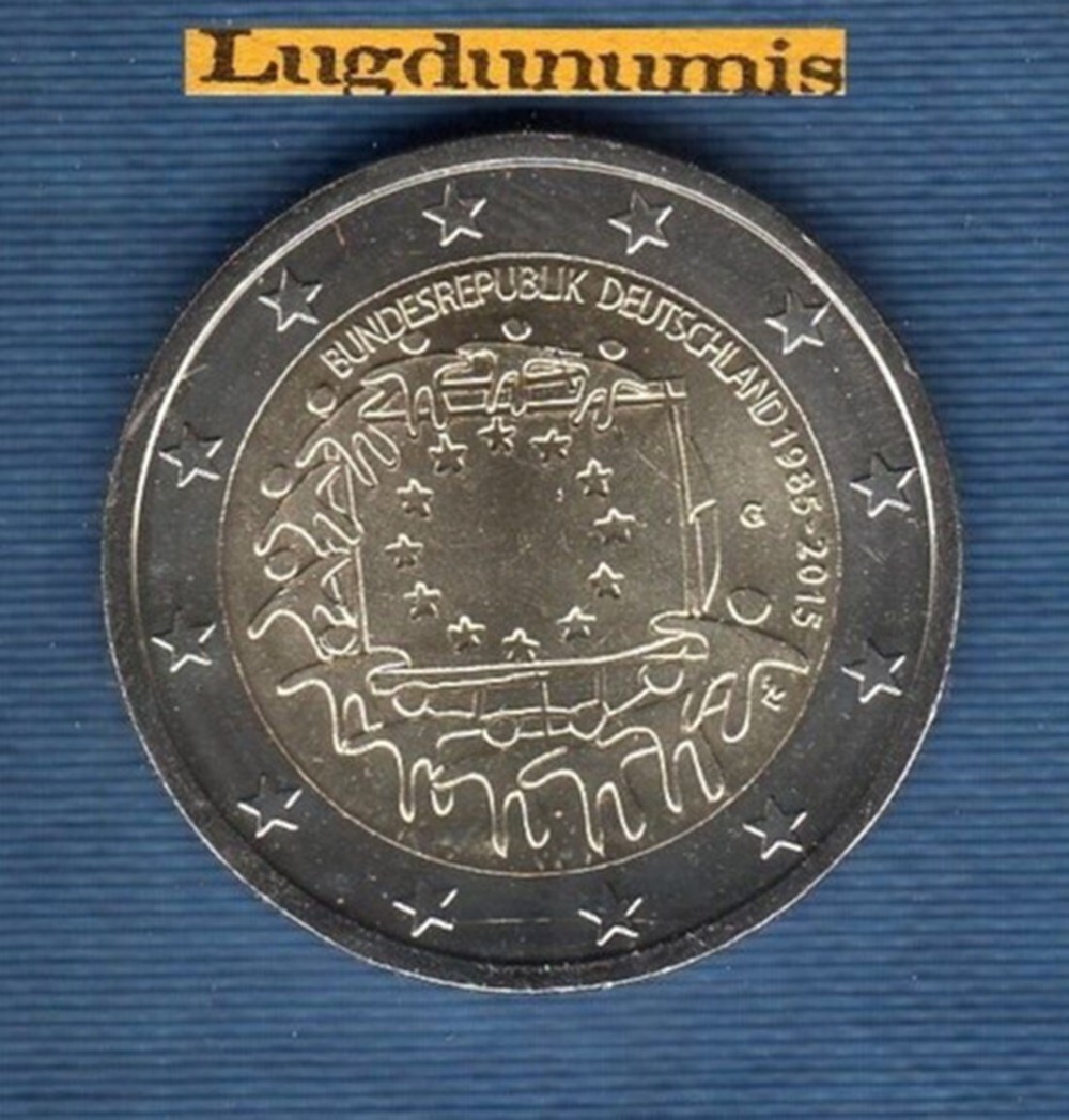 drapeau 1985-2015 g monnaies euros allemagne drapeau 1985 2015 g