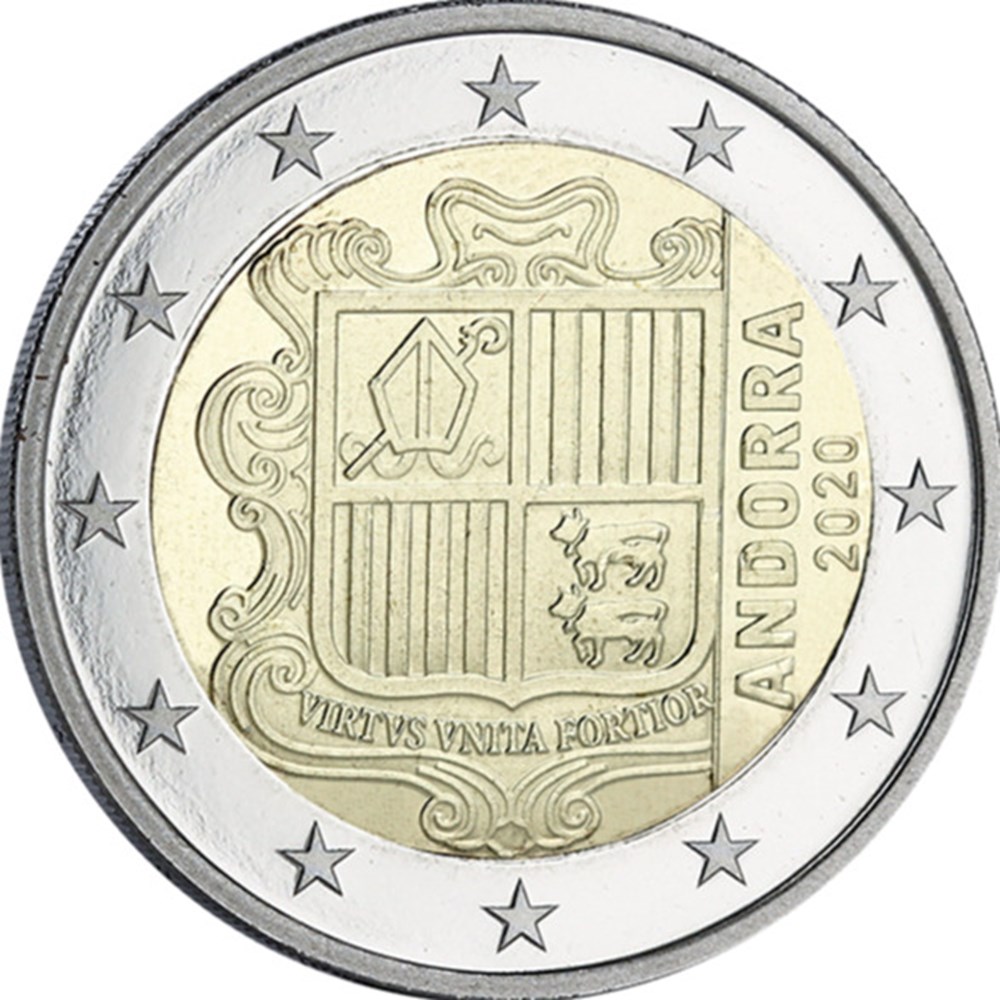 2euros 2020 monnaies a andorre 2euros 2020