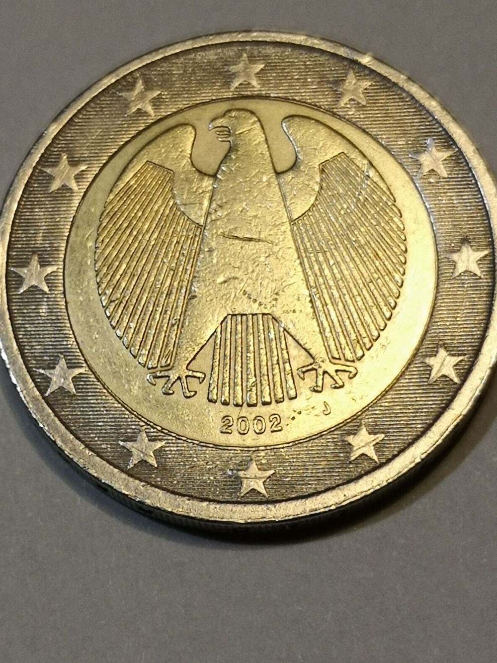 aigle 2002 (j) monnaies euros allemagne aigle 2002 j