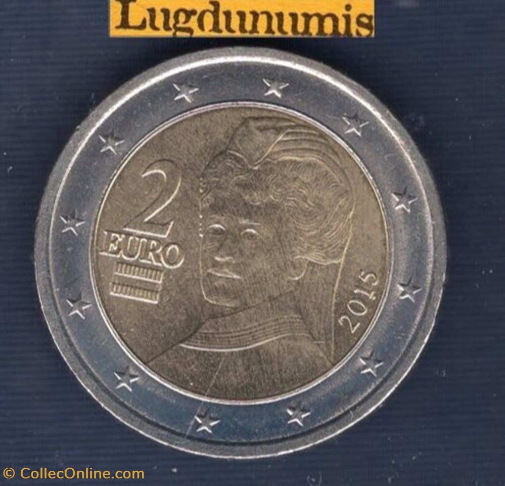 bertha van sutter 2015 monnaies euros autriche bertha van sutter 2015