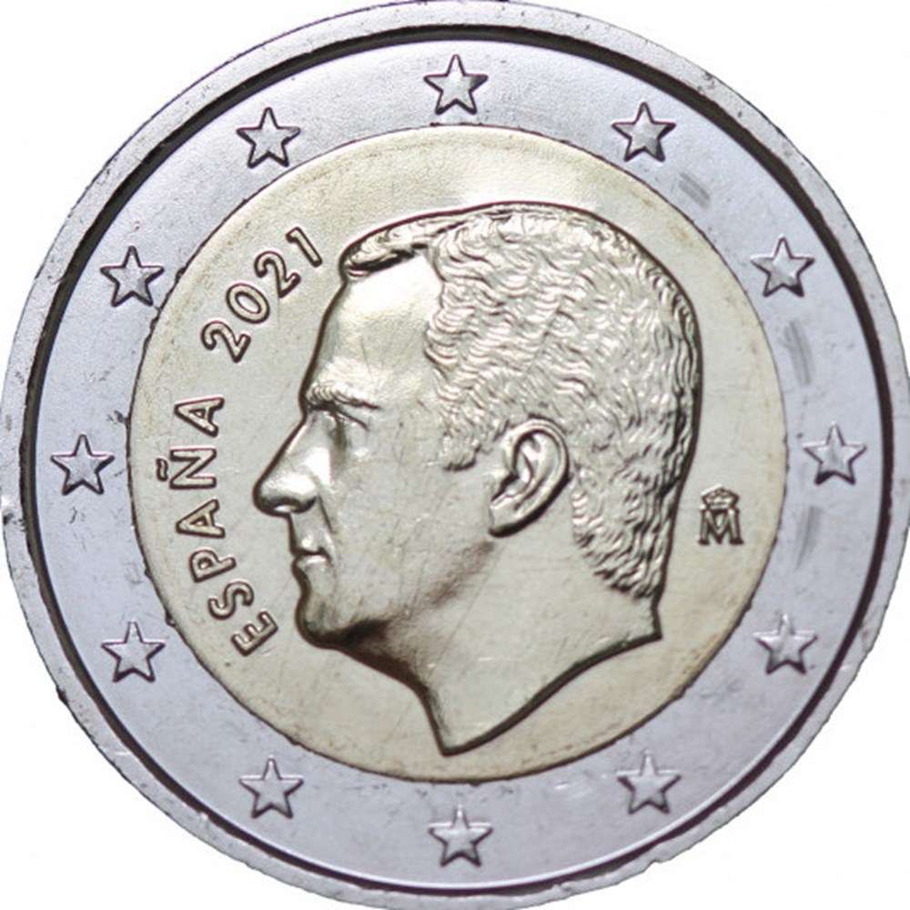 monnaies euros a espagne felipe 2021