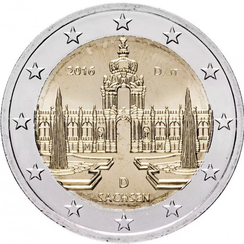 sachsen 2016 (d) monnaies euros allemagne sachsen 2016 d