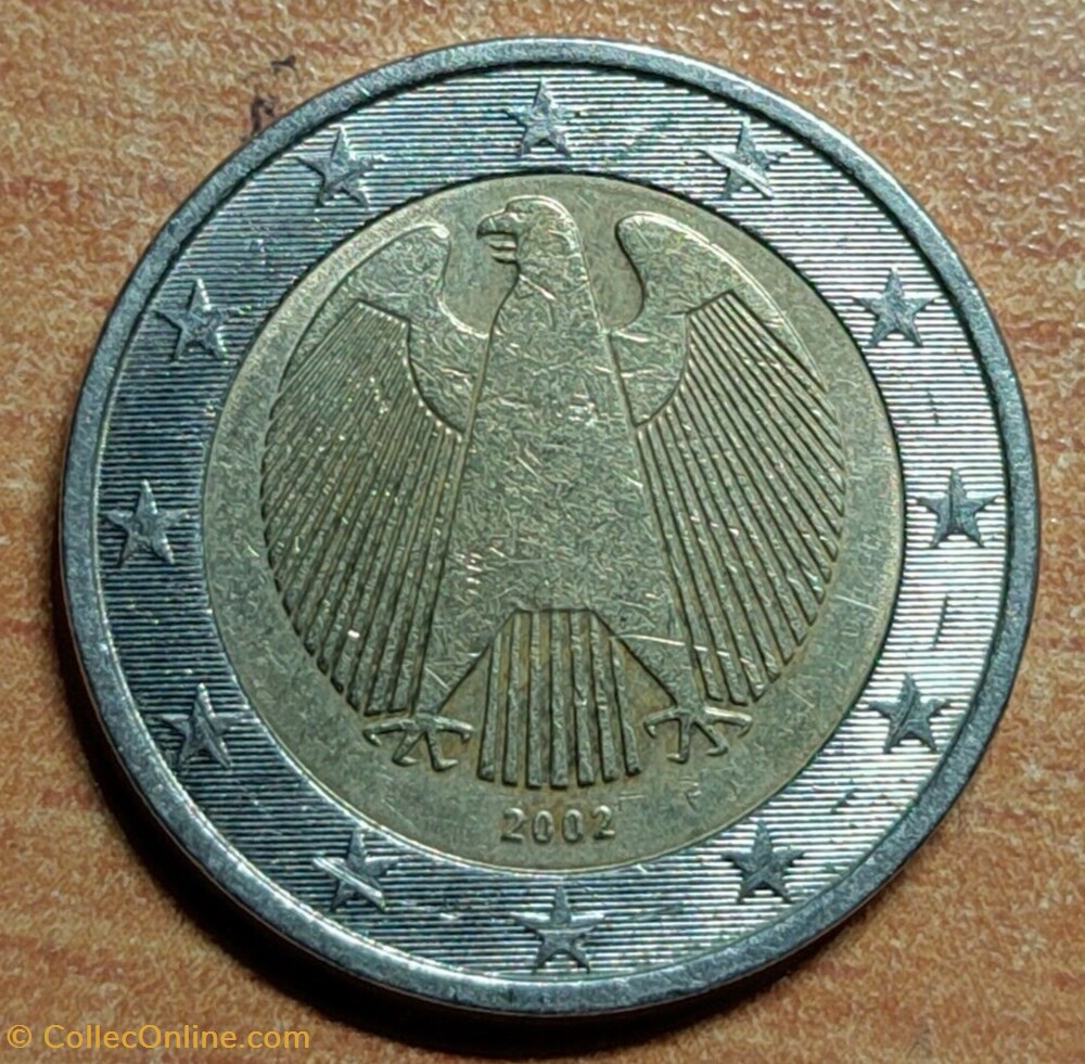 aigle 2002(f) monnaies euros allemagne aigle 2002 f