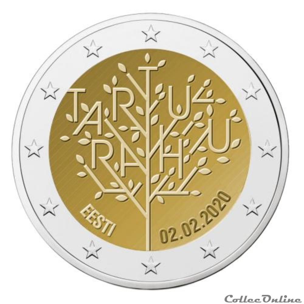 100 ans du traité de tartu 2020 monnaie euro estonie 100 ans du traite de tartu 2020