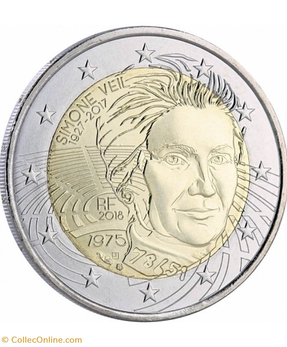 simone veil 2018 monnaies euros a france simone veil 2018