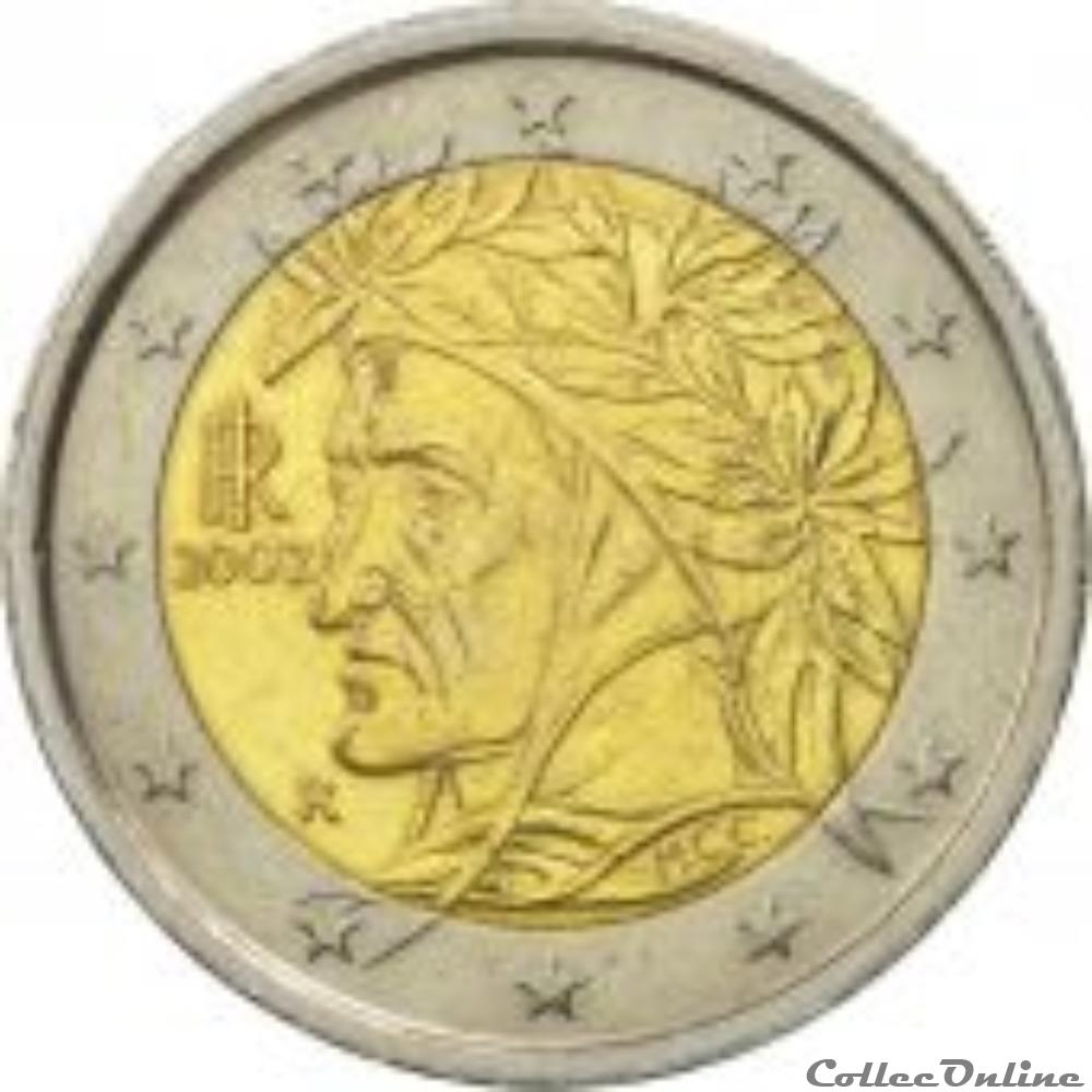 Valeur Piece De 2 Euros 2002 2 euros 2002 - Monnaies - Euros - Italie