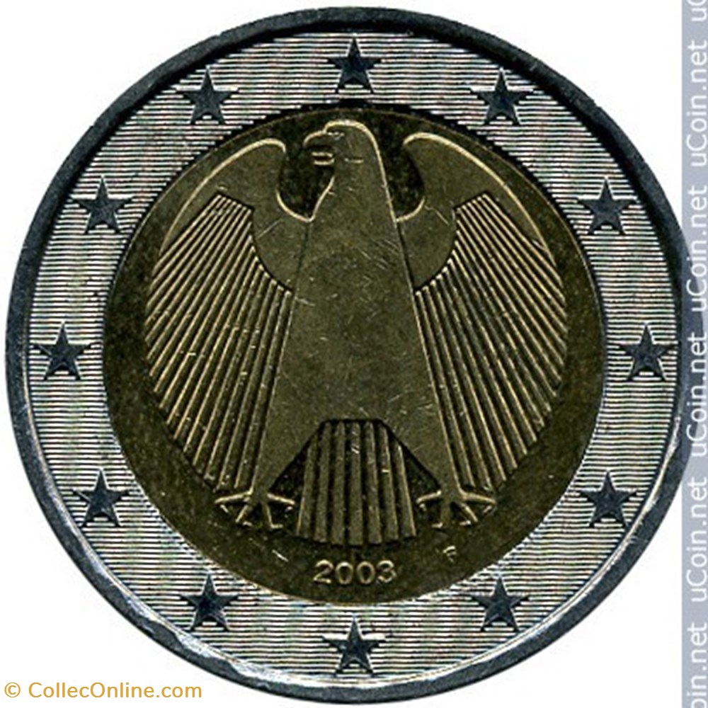 aigle 2003( g) monnaies euros allemagne aigle 2003 g
