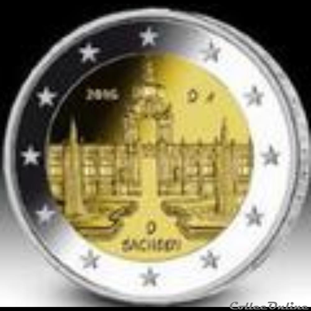 monnaie euro allemagne sachsen 2016