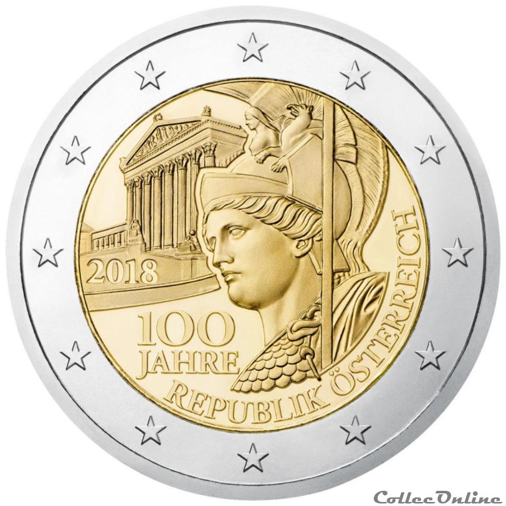 1oo ans autriche 2018 monnaie euro 1oo ans autriche 2018