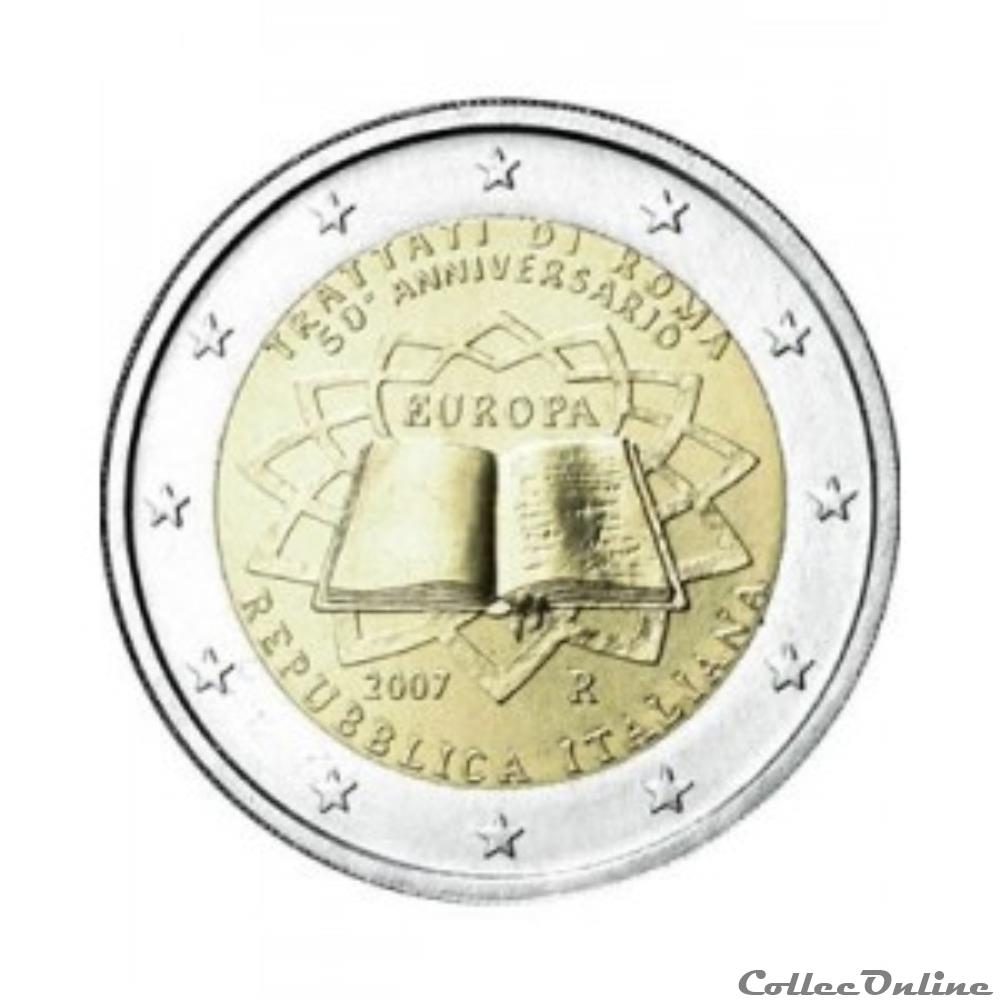 traite de rome 2007 monnaie euro italie traite de rome 2007