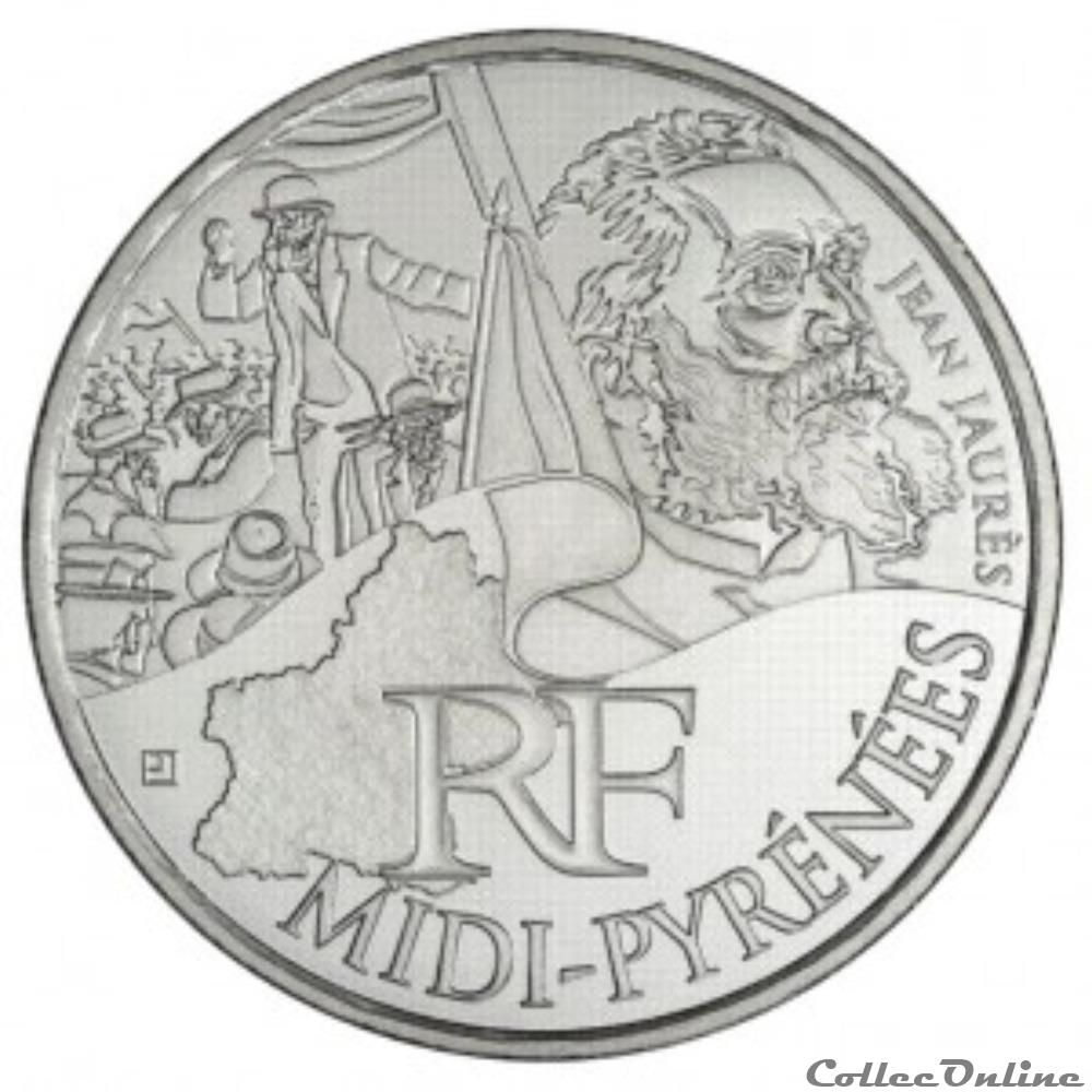 monnaie 10 euros france 2012