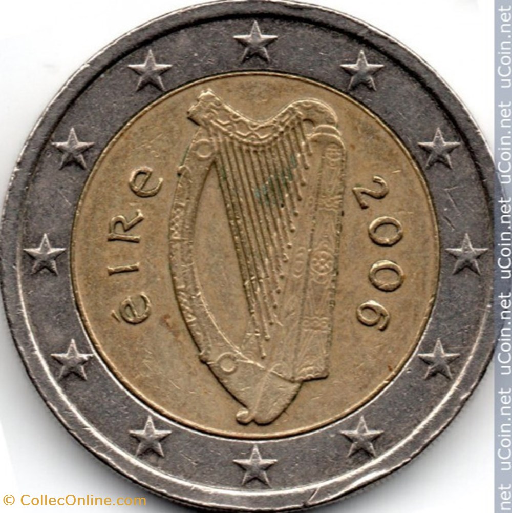 harpe 2006 monnaies euros irlande harpe 2006