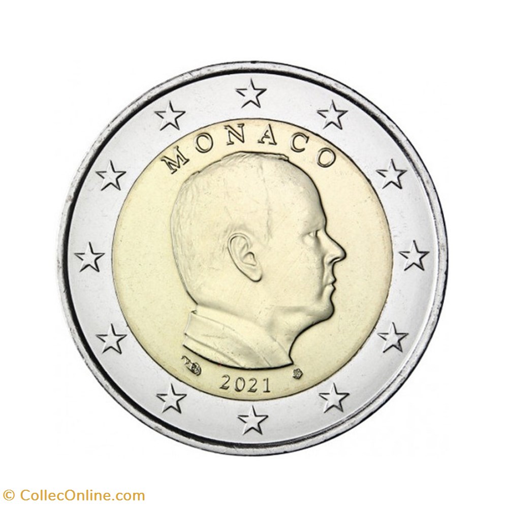 prince albert 2021 monnaies euros monaco prince albert 2021