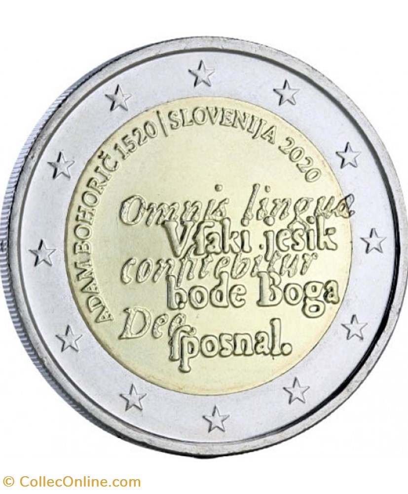 500 ans adam bohoric 2020 monnaies euros slovenie 500 ans adam bohoric 2020