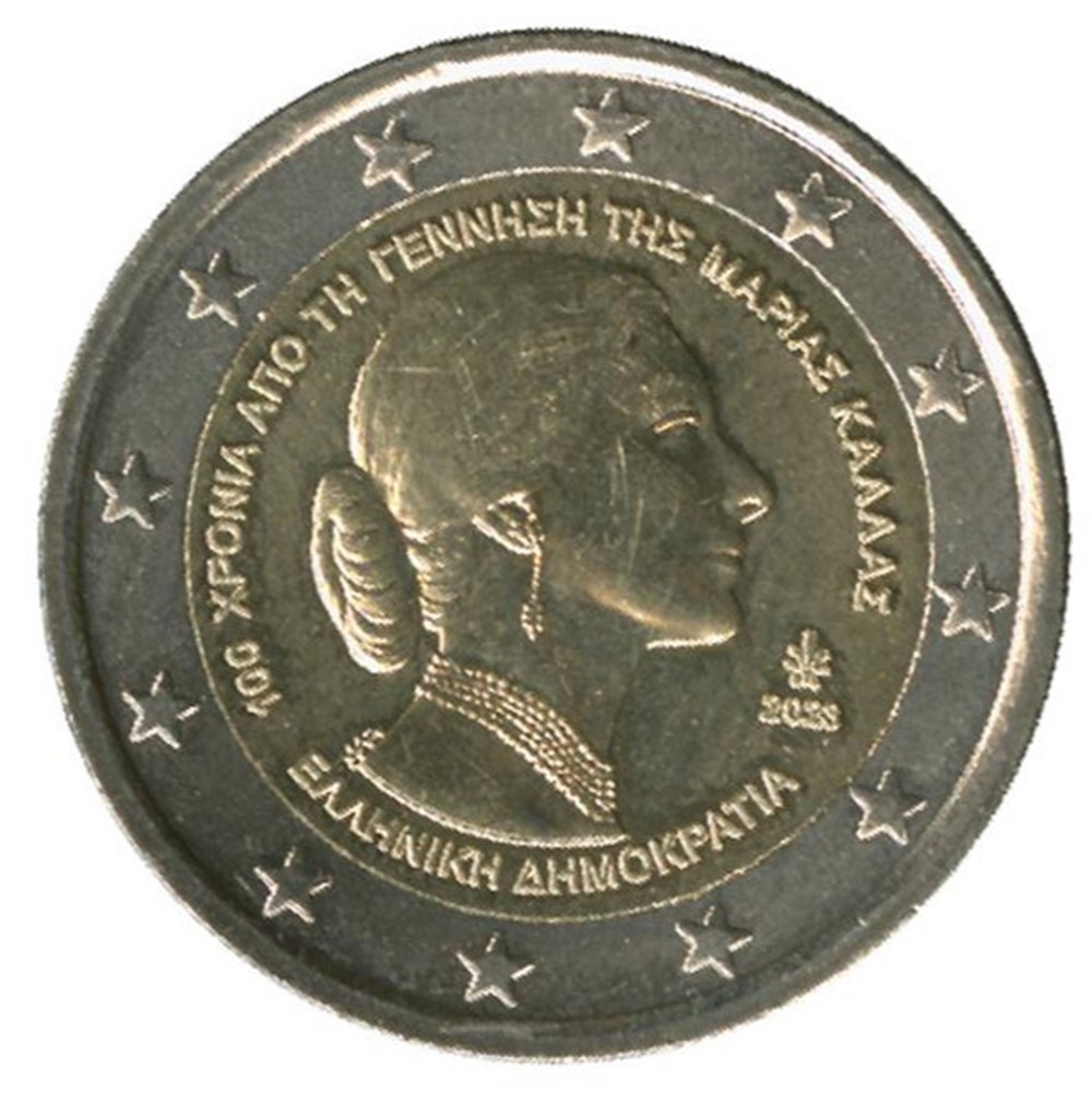 maria callas 2023 monnaies euros grece maria callas 2023