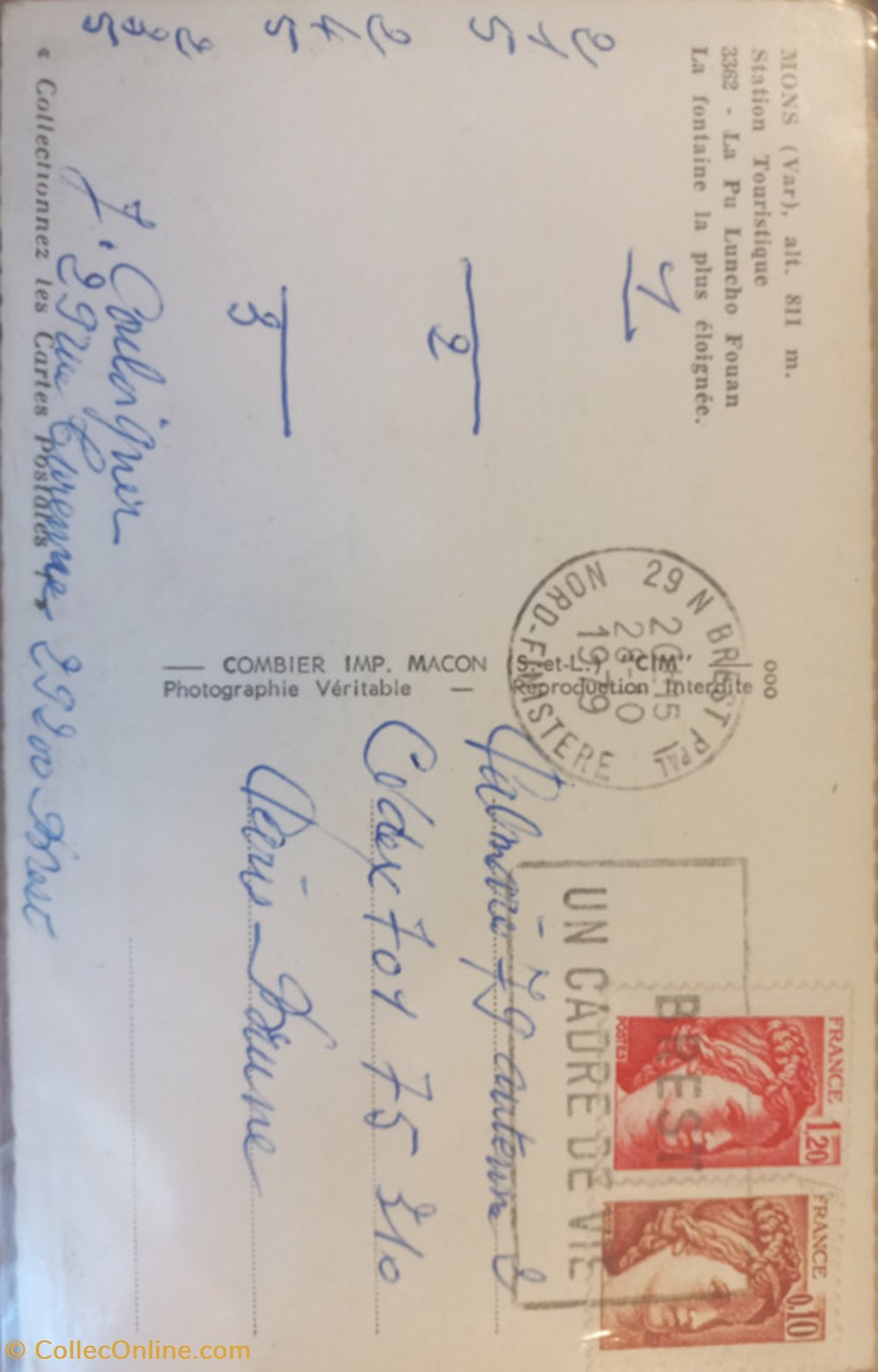 M11 "La Pu Luncho Fouan - La fontaine la plus éloignée" cartes postales europe france m11 la pu luncho fouan la fontaine la plus eloignee
