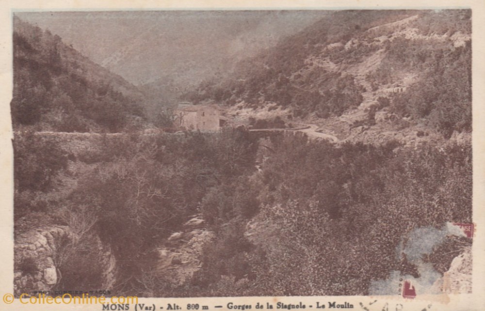 cartes postales europe france m22 les gorges de la siagnole le moulin