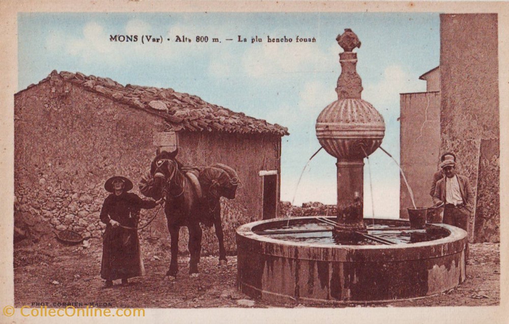 M1 "Chargement de l'âne à la Fontaine" cartes postales europe france m1 chargement de ane a la fontaine