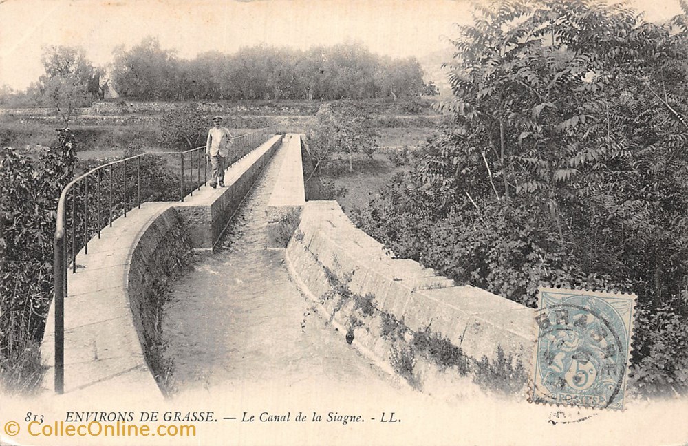 cartes postales europe france environs de grasse le canal de la siagne