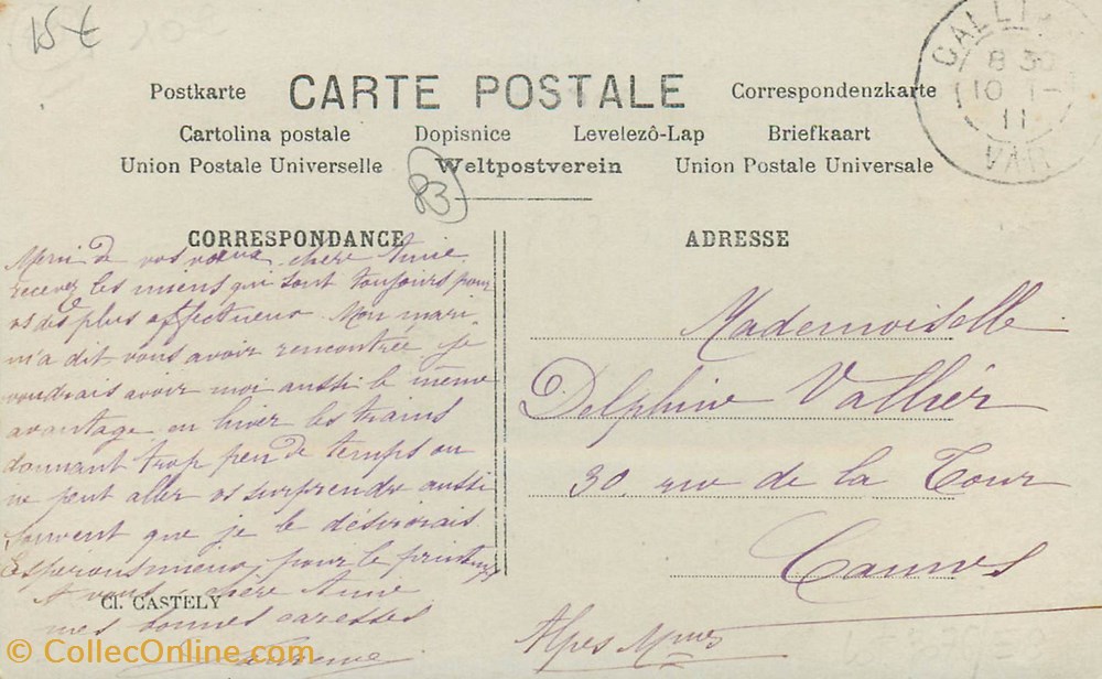 M17 "Vue générale de MONS" cartes postales europe france m17 vue generale de mons