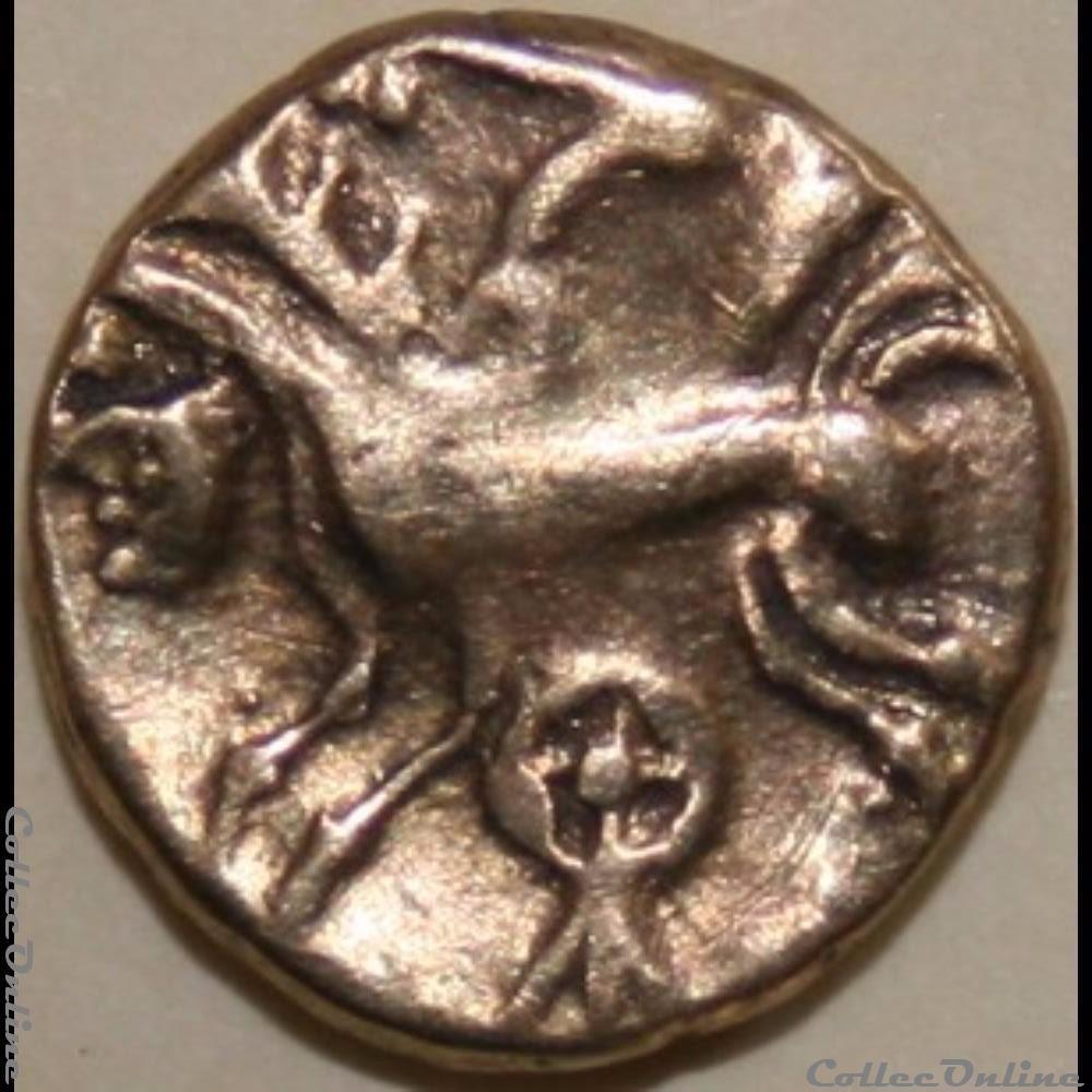 Série 323 DT 2228 quart de statère au trépied monnaie antique gauloise serie 323 dt 2228 quart de statere au trepied