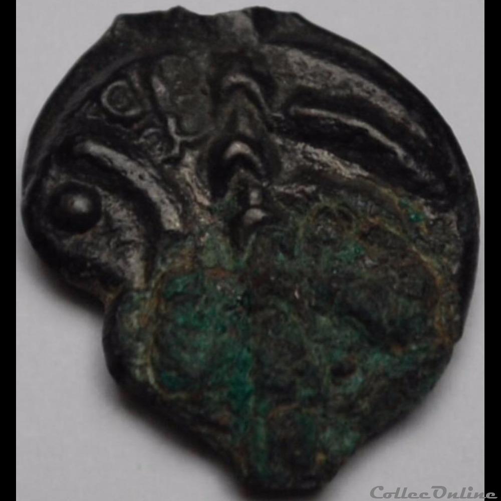potin type de Tremblois ( type 4 ) monnaie antique gauloise potin type de tremblois type 4