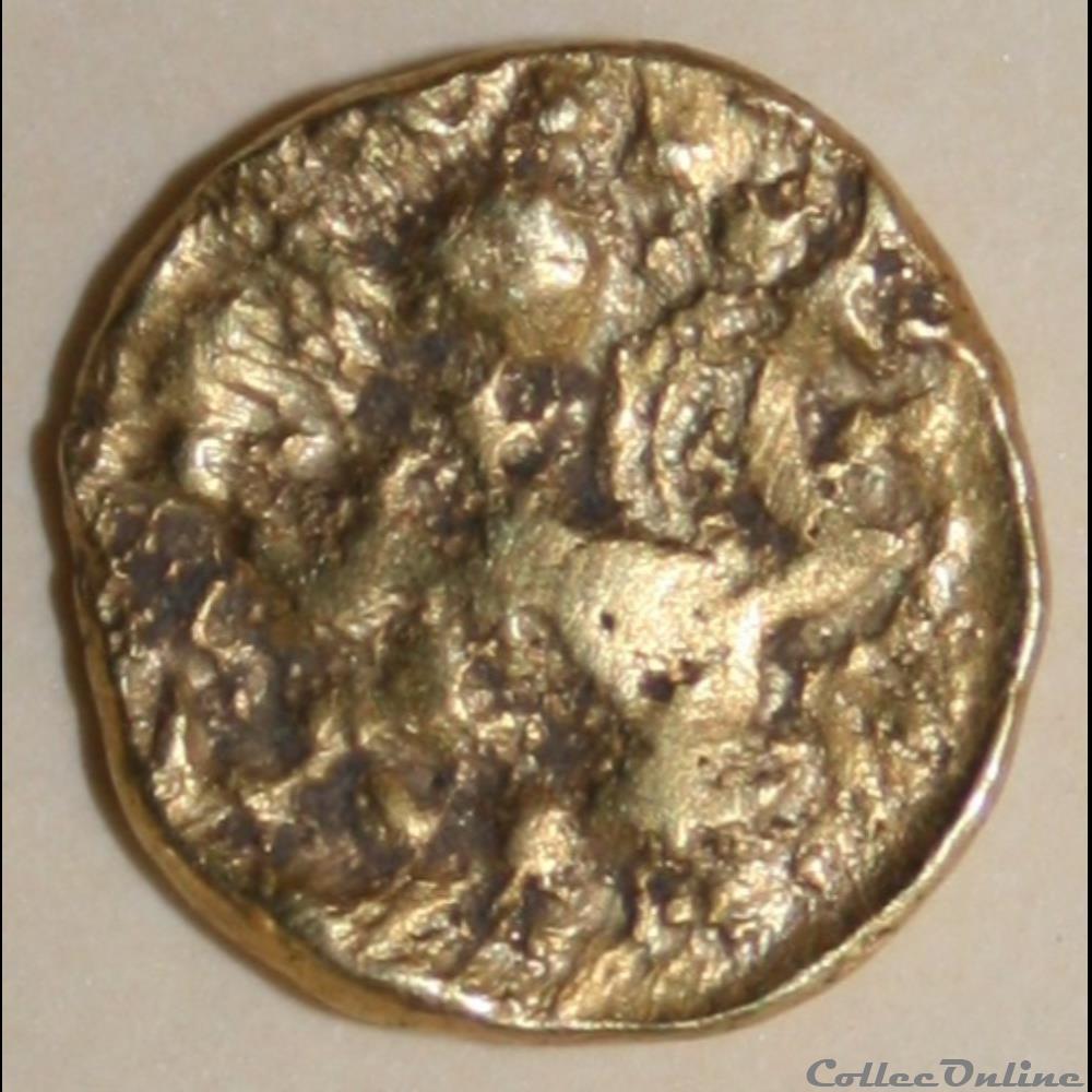 Série 8 DT 41 Quart de statère au croissant monnaie antique gauloise serie 8 dt 41 quart de statere au croissant