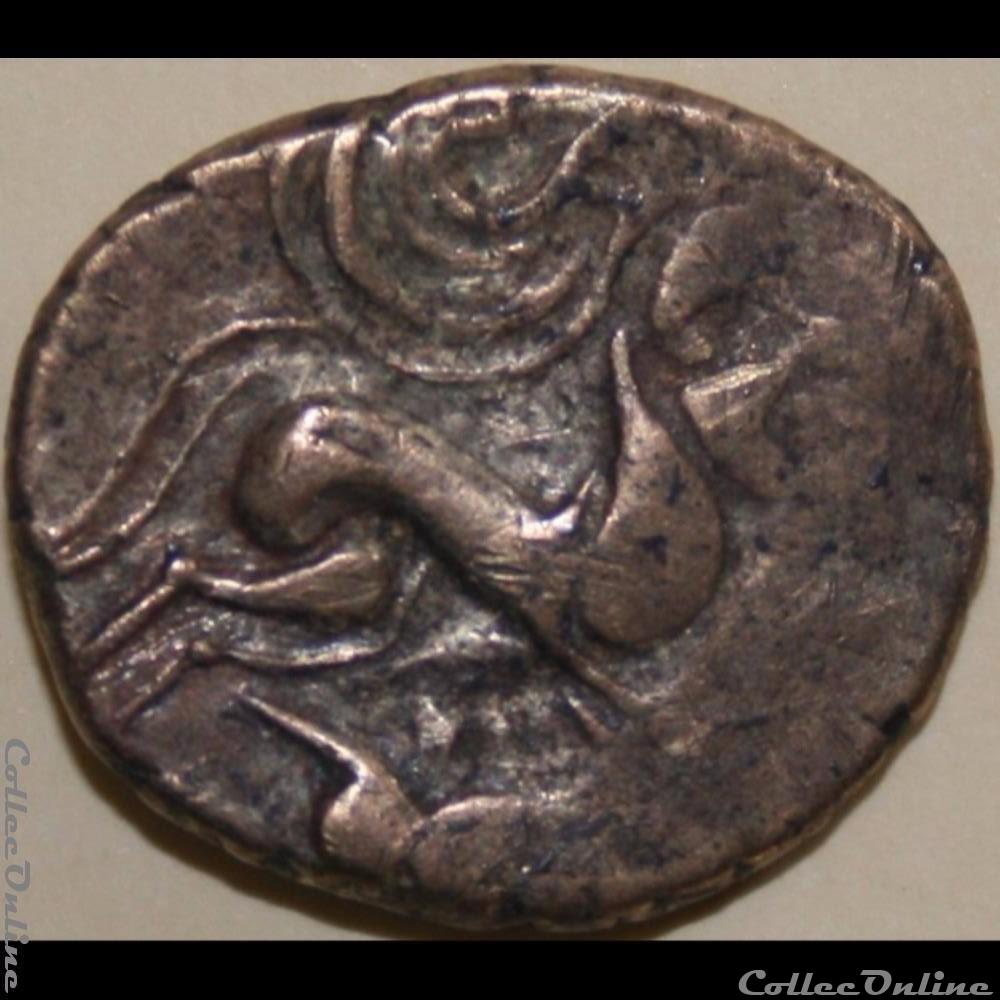 Inédit statère au personnage allongé monnaie antique gauloise inedit statere au personnage allonge