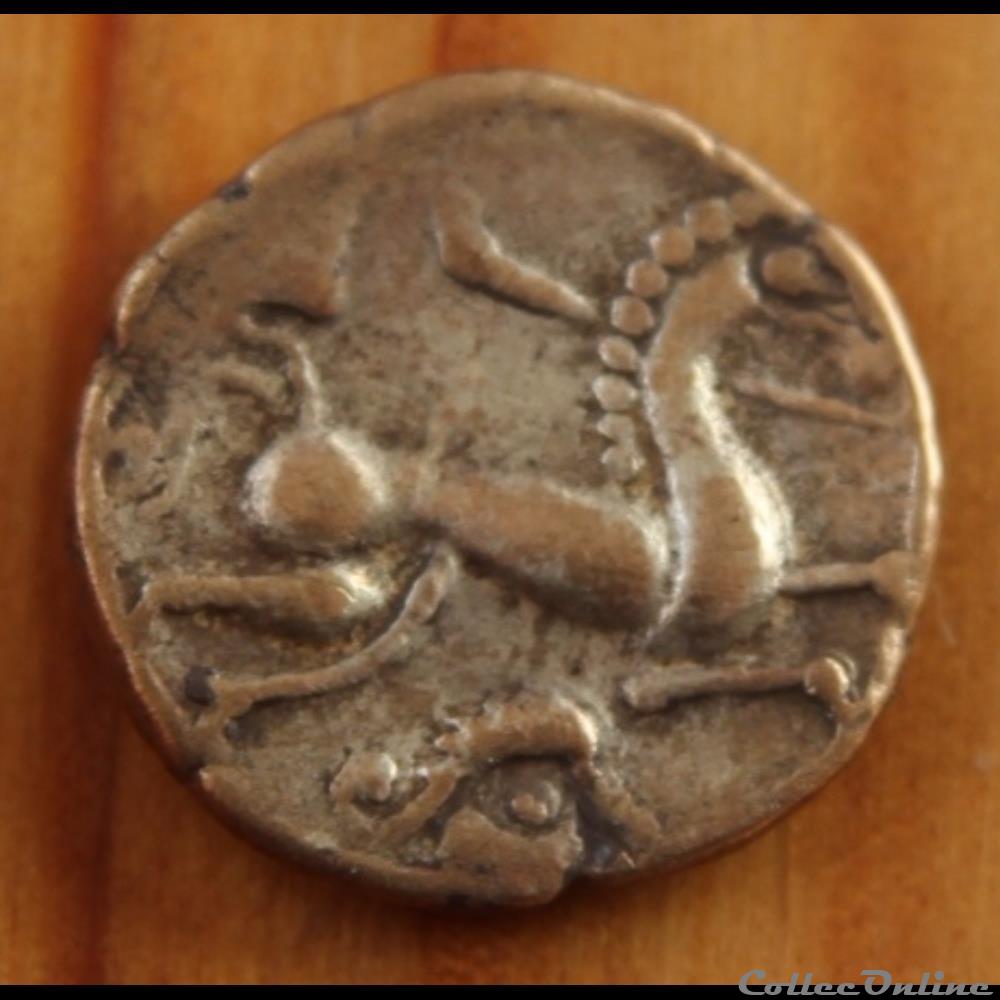 Série 1244 DT 3625 Statère à la chevelure rayonnante monnaie antique gauloise serie 1244 dt 3625 statere a la chevelure rayonnante