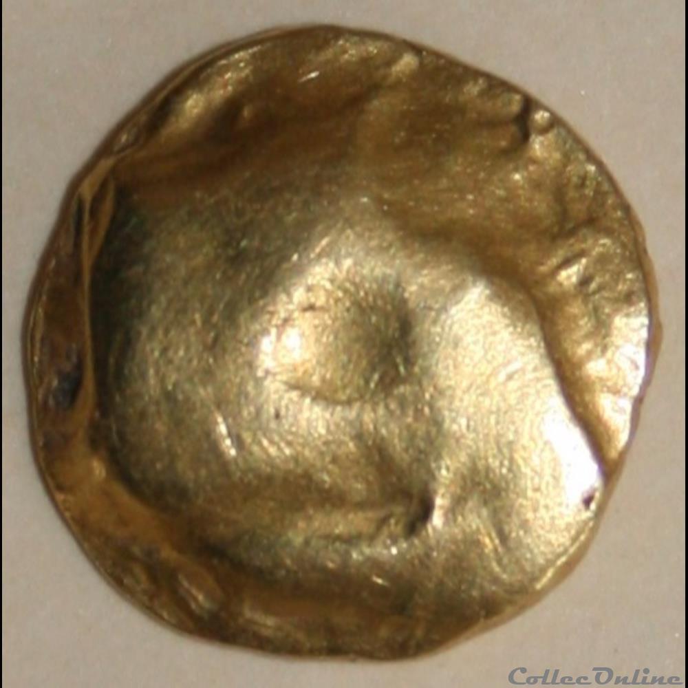 Série 8 DT 41 Quart de statère au croissant monnaie antique gauloise serie 8 dt 41 quart de statere au croissant