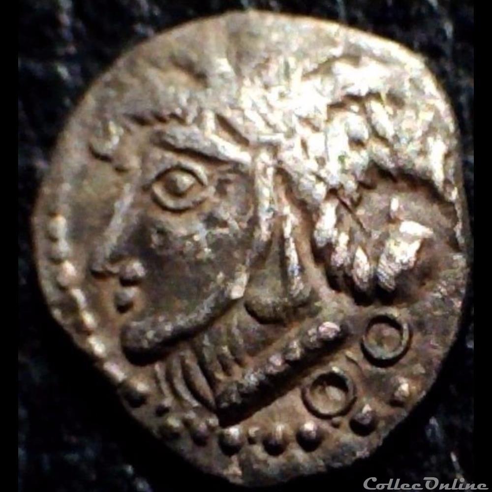 ( incertaine ) Quinaire du type Jersey 43 inédit monnaie antique gauloise incertaine quinaire du type jersey 43 inedit