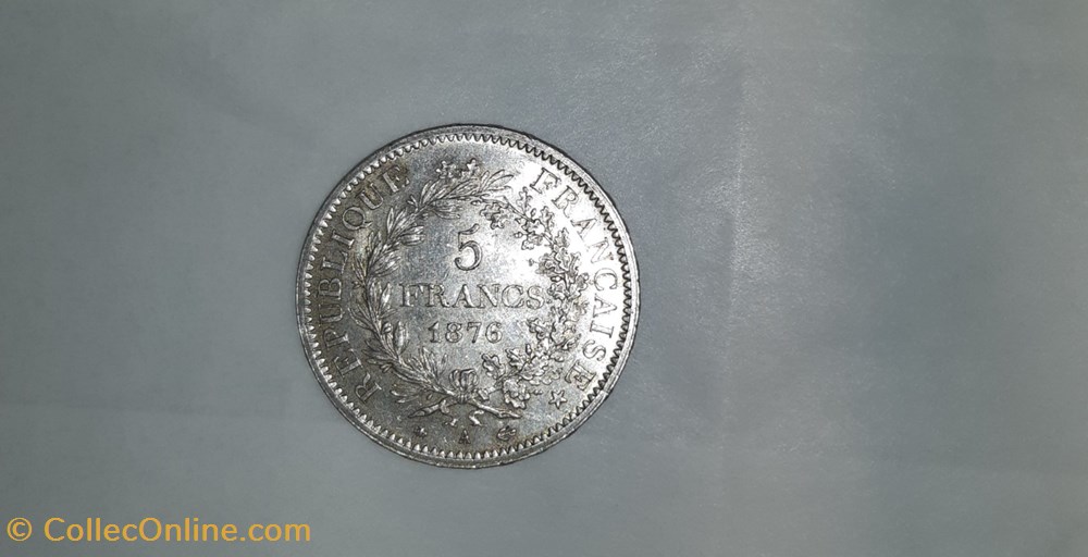 5 francs Hercule IIIe République monnaies monde 5 francs hercule iiie republique