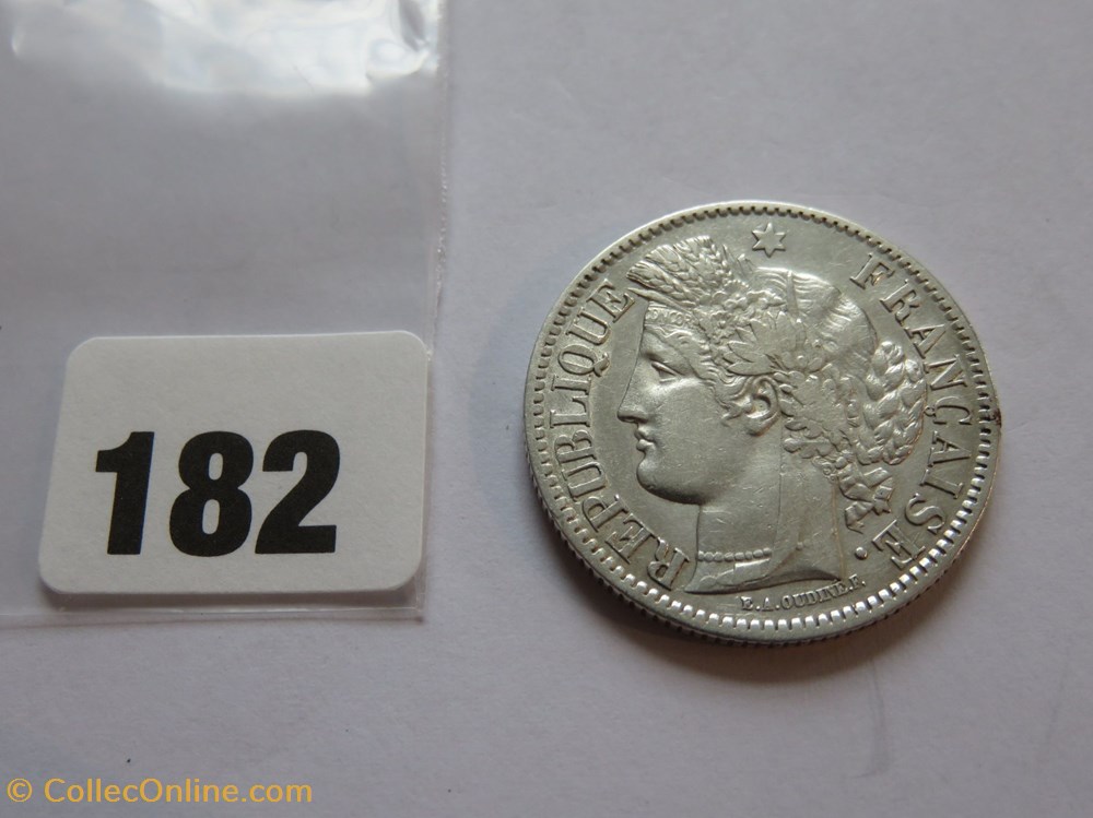 2 francs Cérès IIIe République, avec légende monnaies monde france 2 francs ceres iiie republique avec legende