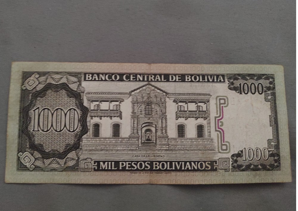 banknotes banco central de bolivia