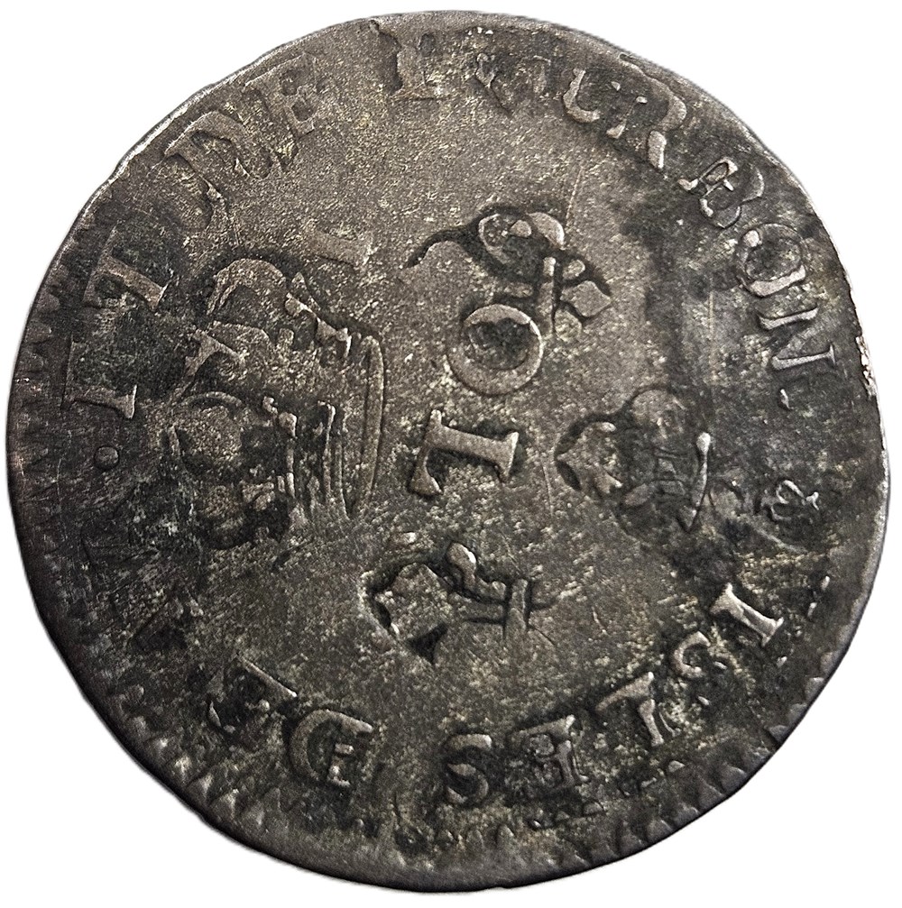 3 Sols - Isles de France et de Bourbon (1649-1806) - Louis XVI ( 1774-92) - 1779 - Paris - fautée 2 monnaies colonies francaises 3 sols isles de france et de bourbon 1649 1806 louis xvi 1774 92 1779 paris fautee