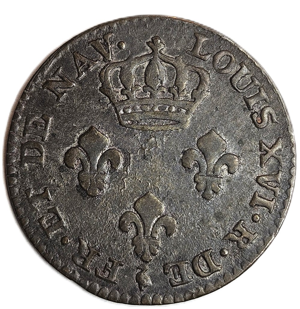 2 Sous de Cayenne - Guyane Française - Louis XVI ( 1774 - 93) - 1782 - Paris - type 2 monnaies colonies francaises 2 sous de cayenne guyane francaise louis xvi 1774 93 1782 paris type 2
