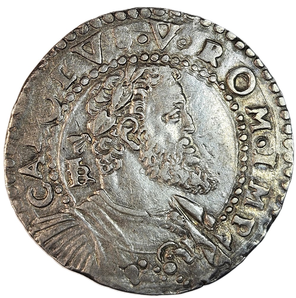 1/2 Ducato - Carlo V - nd (1516-54) 3 monnaies europe medievale royaume de naples 1 2 ducato carlo v nd 1516 54
