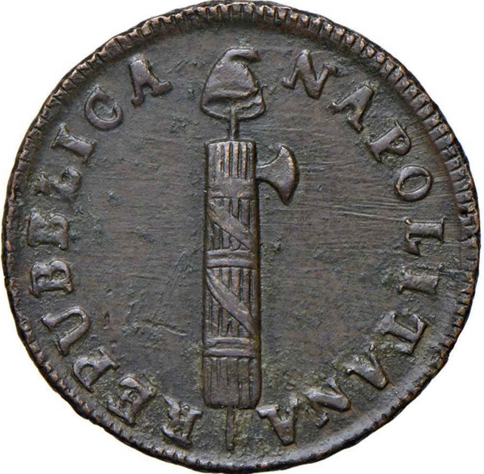 4 Tornesi - République Parthénopéenne - 1799 (an 7) monnaies europe medievale royaume de naples 4 tornesi republique parthenopeenne 1799 an 7