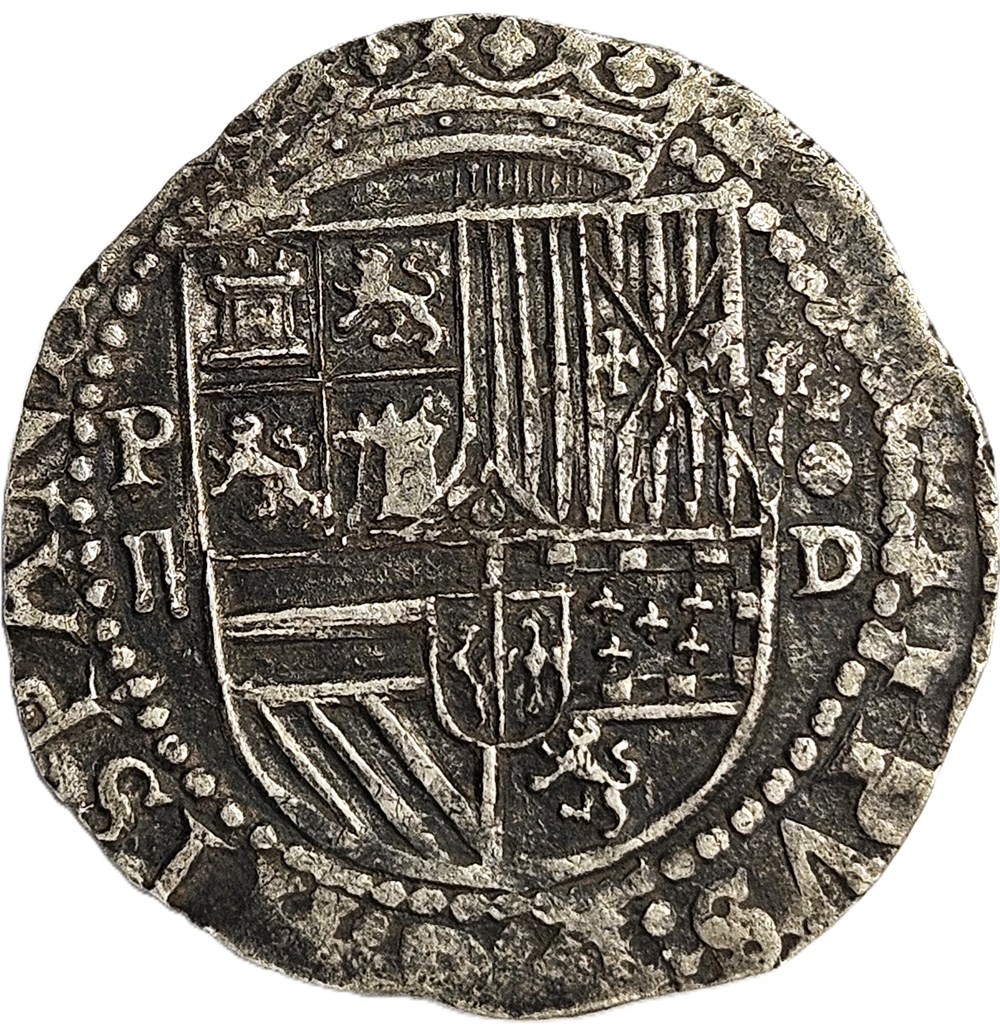 Lima - Felipe II - 2 Reales - nd - °D monnaies colonies espagnoles lima felipe ii 2 reales nd d