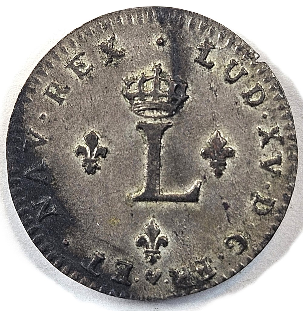 monnaies colonies francaises 2 sols de billon aux 2 l couronnes louis xv 1715 74 1762 strasbourg