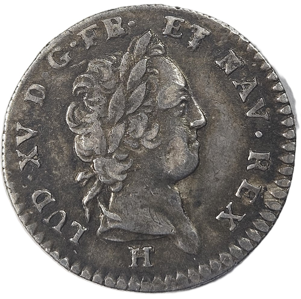 12 Sols - Isles du Vent - Louis XV (1715 - 74) - 1731 - H monnaies colonies francaises 12 sols isles du vent louis xv 1715 74 1731 h