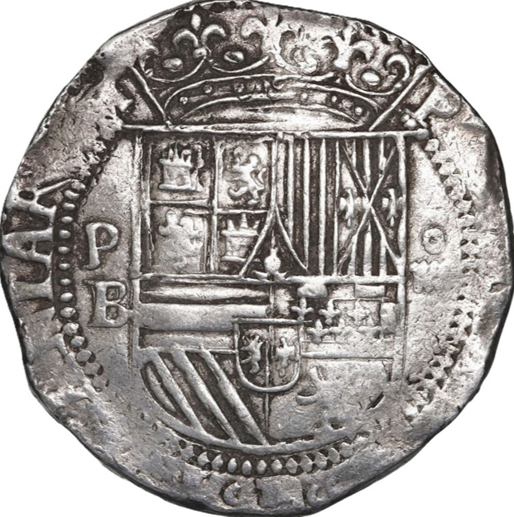 Potosi - Felipe II - 4 Reales - nd (1578 - 80) - B monnaies colonies espagnoles potosi felipe ii 4 reales nd 1578 80 b