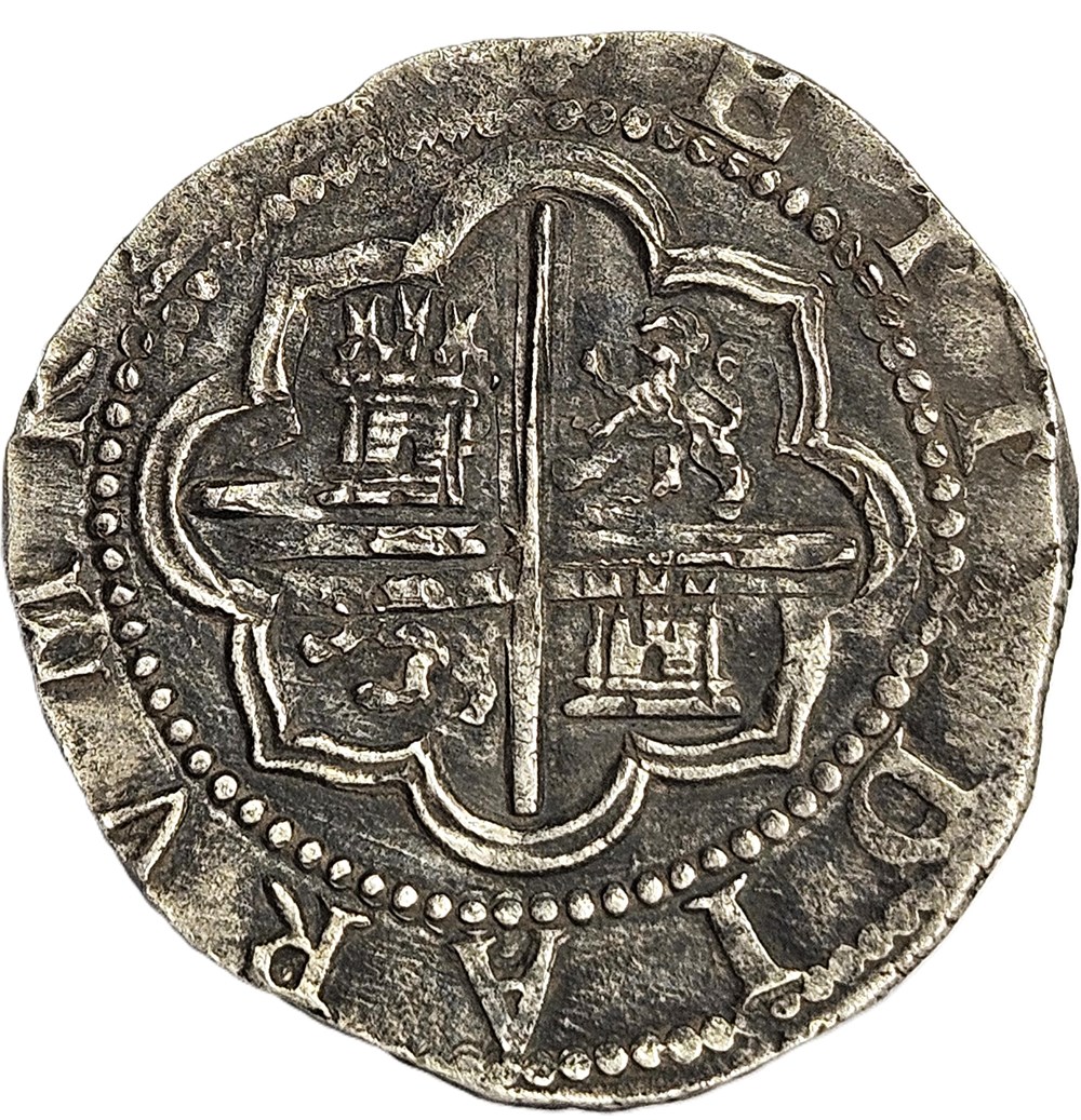 Lima - Felipe II - 2 Reales - nd - °D monnaies colonies espagnoles lima felipe ii 2 reales nd d