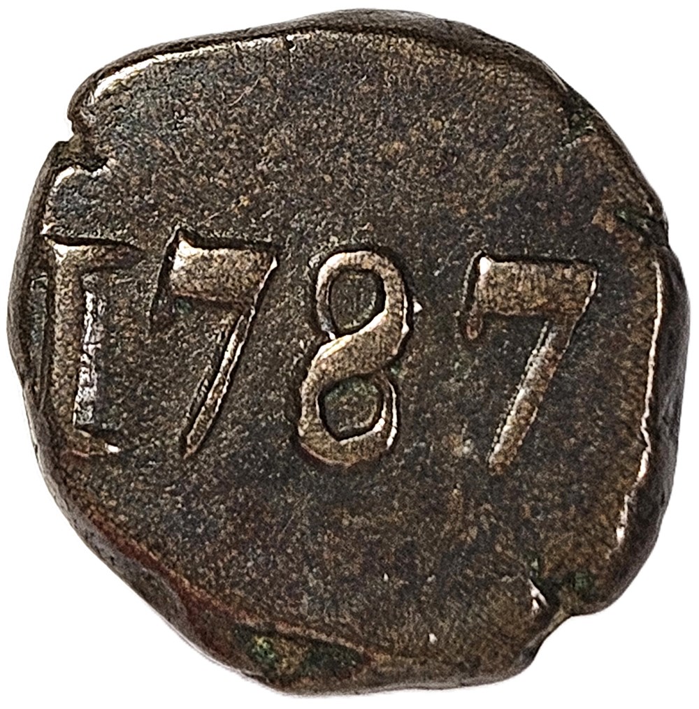 Biche - Indes Françaises - Comptoir de Mahé - Louis XVI (1774 - 1793) - 1787 - Mahé monnaies colonies biche indes francaises comptoir de mahe louis xvi 1774 1793 1787 mahe