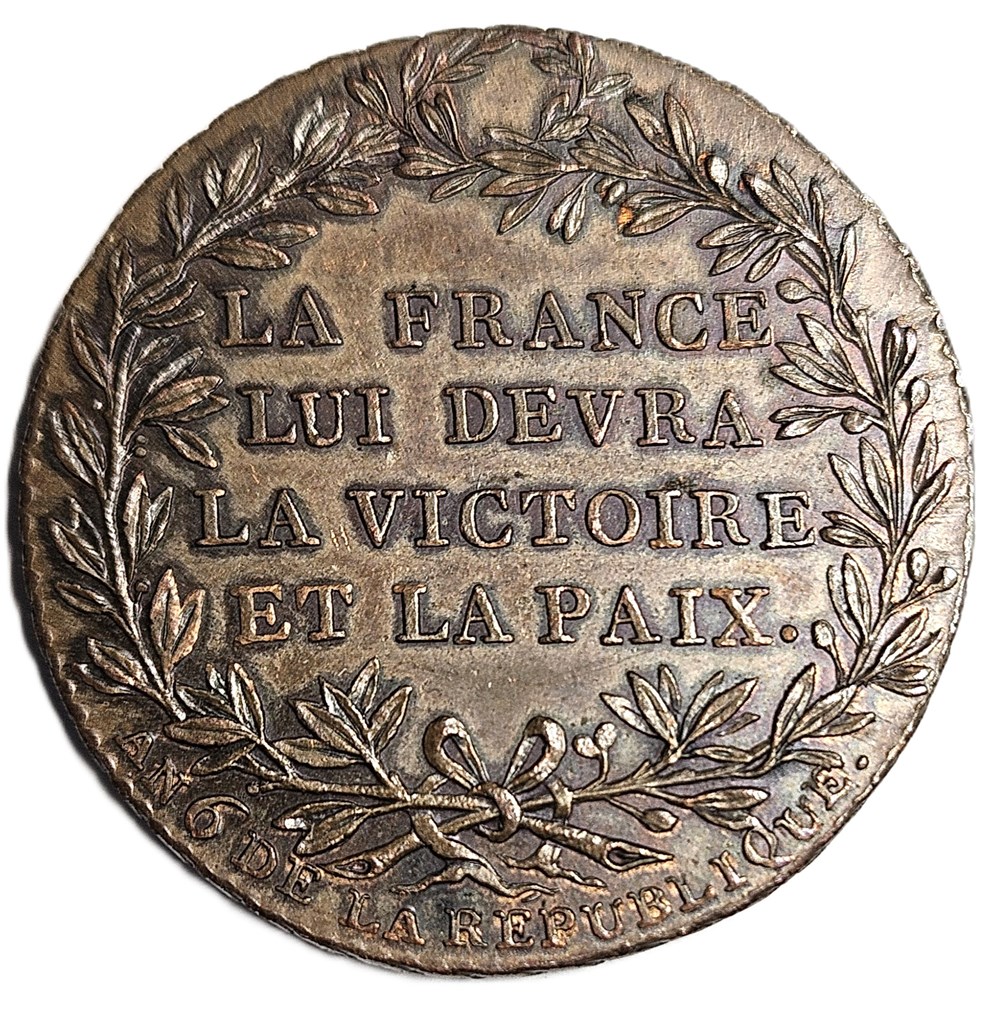 Bonaparte général victorieux - Directoire - An 6 - 1797 - Jeton au module du décime 2 monnaies paranumismatique jetons poids bonaparte general victorieux directoire an 6 1797 jeton au module du decime