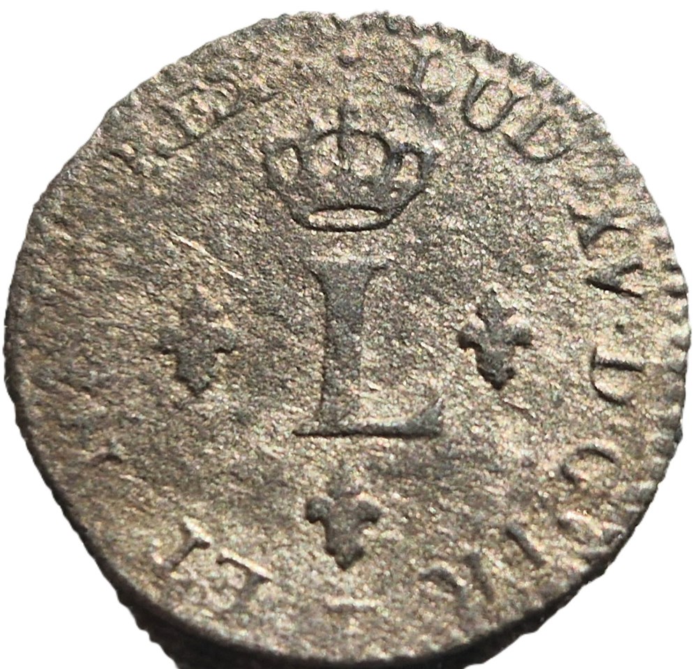Sol de billon aux 2L couronnés - Louis XV (1715-74) - 1740 - Lille monnaies colonies francaises sol de billon aux 2l couronnes louis xv 1715 74 1740 lille