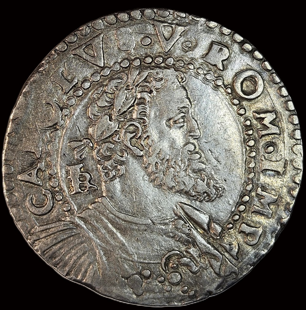 1/2 Ducato - Carlo V - nd (1516-54) monnaies europe medievale royaume de naples 1 2 ducato carlo v nd 1516 54