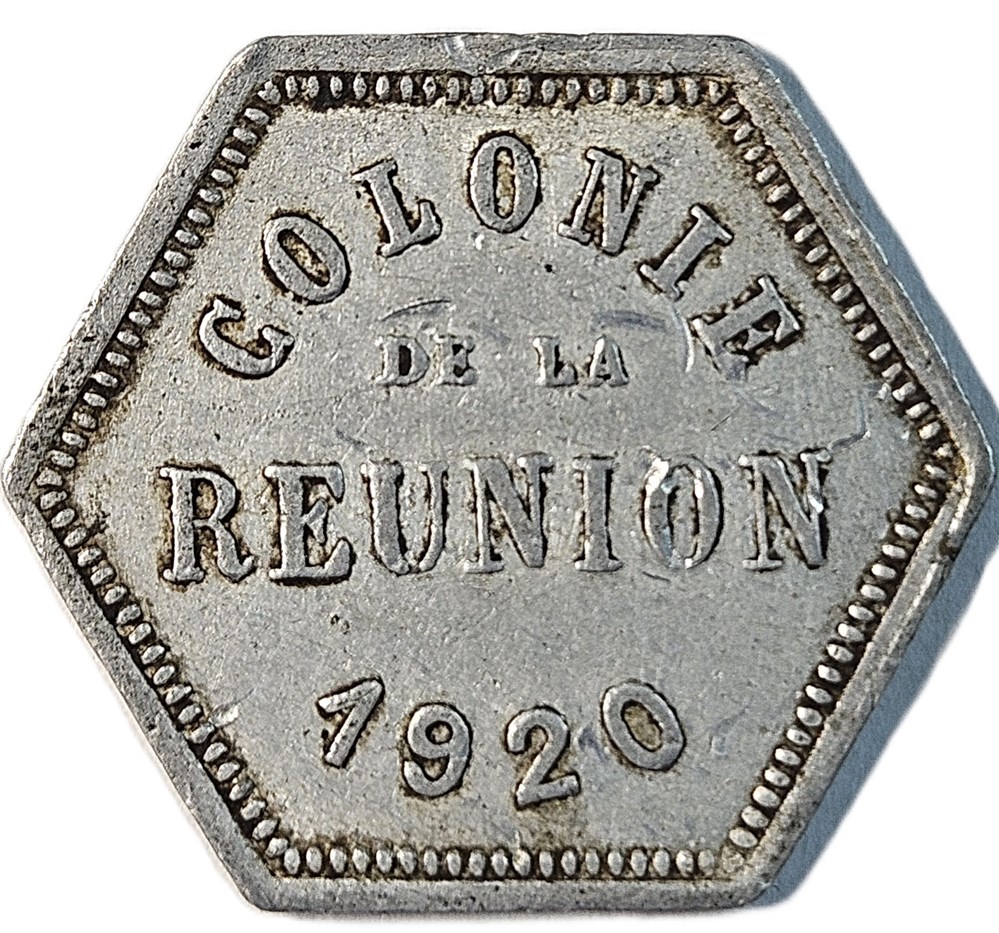 10 centimes - Ile de la Réunion - Monnaire de Nécessité - 1920 monnaies colonies francaises 10 centimes ile de la reunion monnaire de necessite 1920