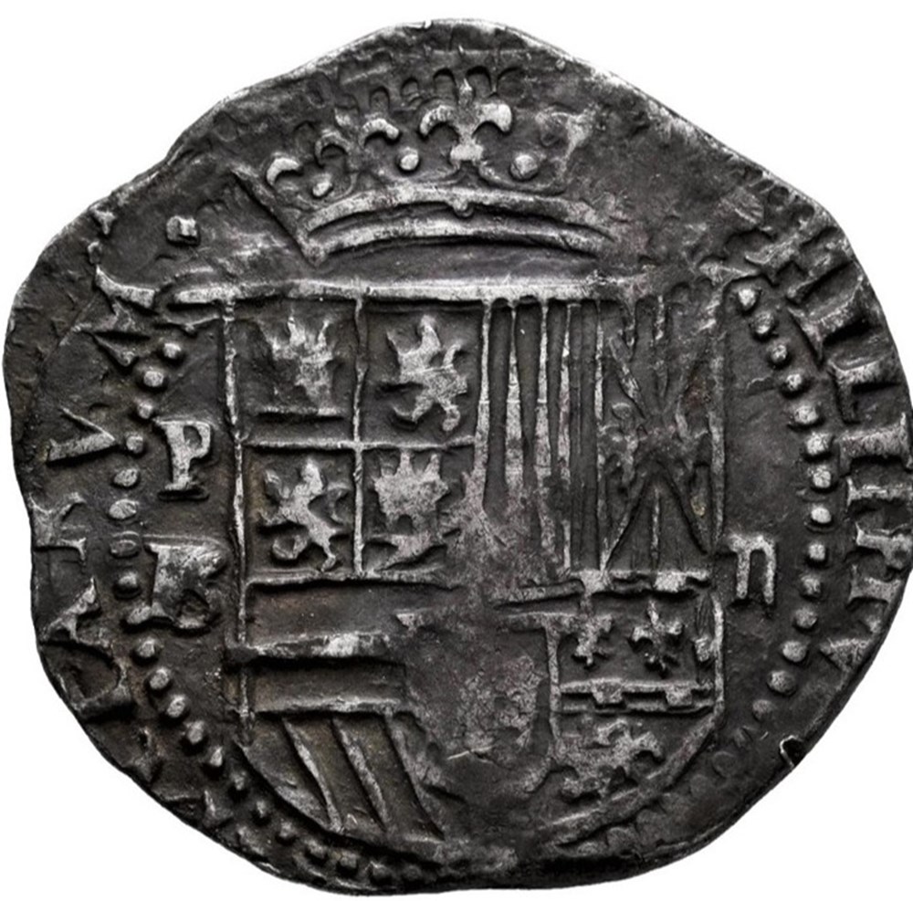 Potosi - Felipe II - 2 Reales - nd ( ) - B monnaies colonies espagnoles potosi felipe ii 2 reales nd b