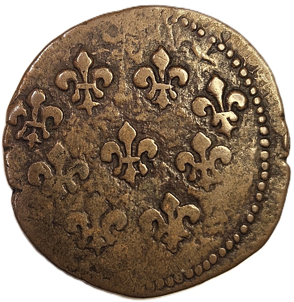 2 Sols - Isles de France et Bourbon - Louis XV (1715-74) - nd (1721-23) - Pondichéry - 7 globules monnaies colonies francaises 2 sols isles de france et bourbon louis xv 1715 74 nd 1721 23 pondichery 7 globules